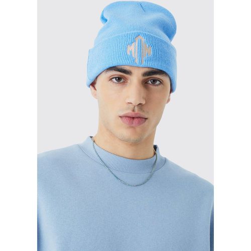 Bonnet en crochet à écusson - MAN - ONE SIZE - Boohooman - Modalova