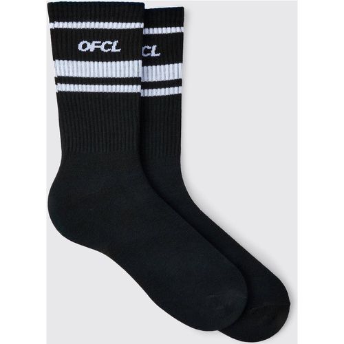 Chaussettes à rayures - Ofcl - ONE SIZE - Boohooman - Modalova