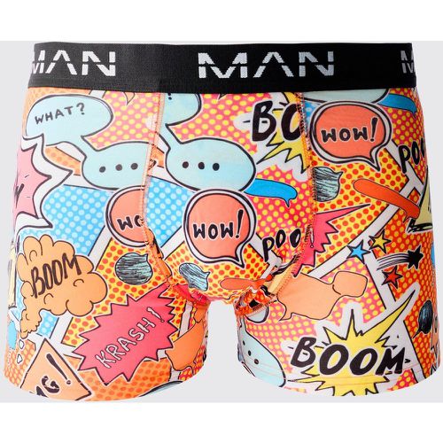 Boxer à imprimé bande dessinée - MAN - M - Boohooman - Modalova