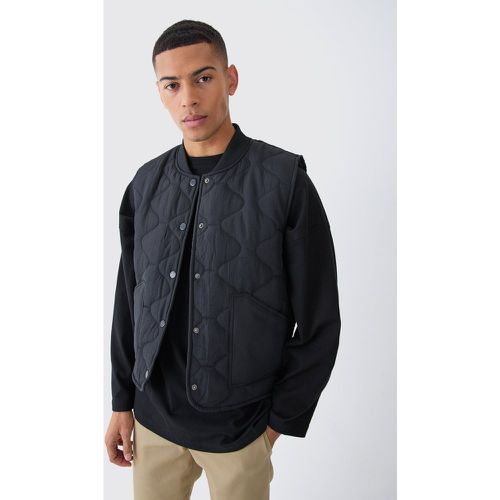 Veste sans manches matelassée - M - Boohooman - Modalova