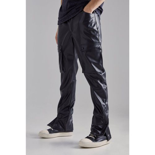 Pantalon cargo à boutons pression - S - Boohooman - Modalova