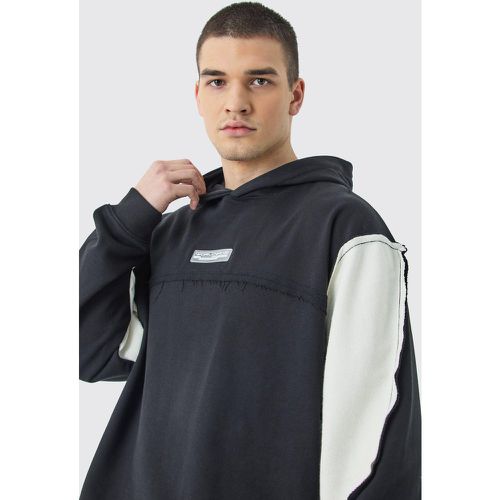 Tall - Sweat à capuche oversize à bords bruts homme - S - Boohooman - Modalova