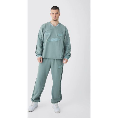 Tall - Survêtement oversize côtelé - S - Boohooman - Modalova