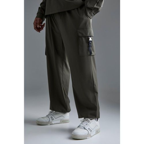 Grande taille - Pantalon cargo technique à taille élastiquée - XXXL - Boohooman - Modalova