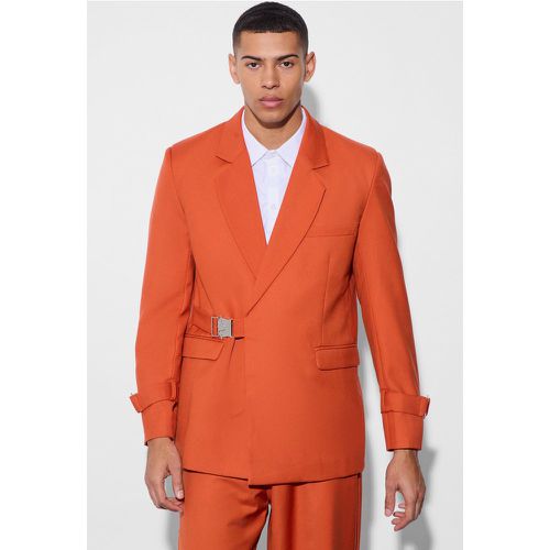 Buckle Chest & Cuff Relaxed Fit Suit Jacket - Boohooman - Modalova