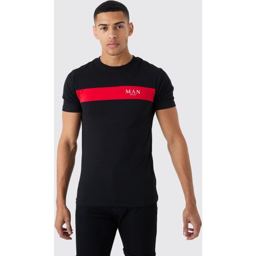 T-shirt color block - MAN - L - Boohooman - Modalova