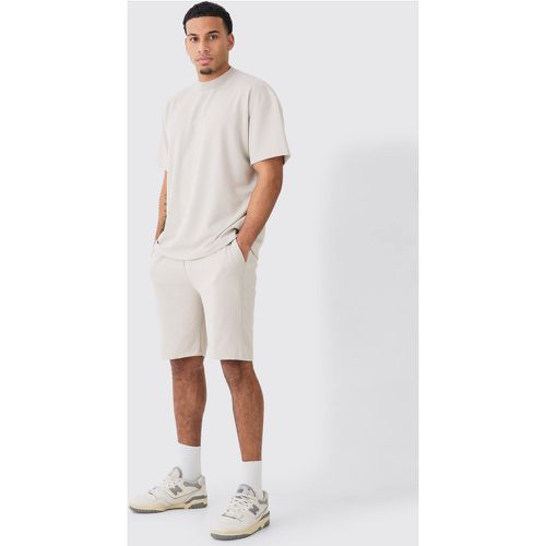 Ensemble oversize premium super épais avec t-shirt et short - S - Boohooman - Modalova