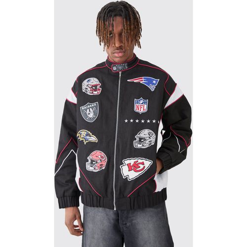 Veste oversize à écussons NFL homme - S - Boohooman - Modalova