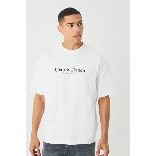 T-shirt oversize à surpiqûres - Limited Edition - M - Boohooman - Modalova
