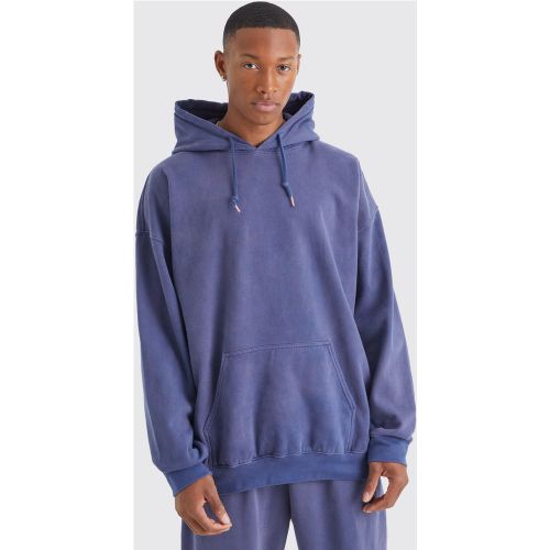Sweat à capuche oversize délavé homme - M - Boohooman - Modalova