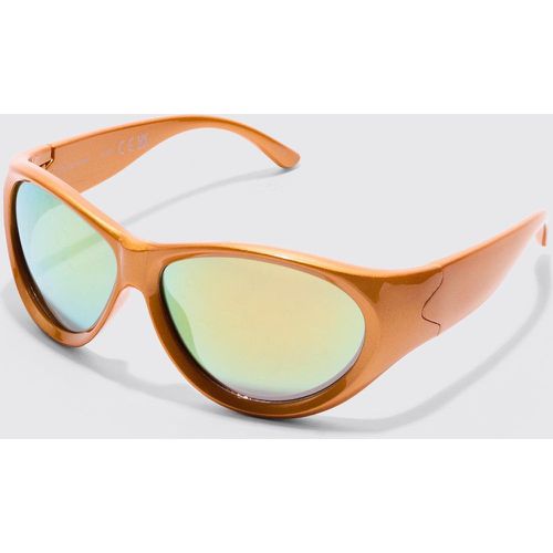 Lunettes de soleil sportives à verres teintés - ONE SIZE - Boohooman - Modalova