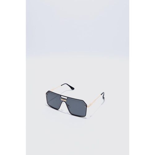 Metal Aviator Detail Sunglasses - ONE SIZE - Boohooman - Modalova