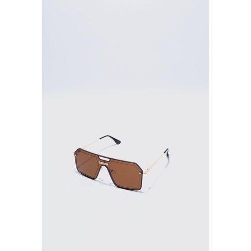 Metal Aviator Detail Sunglasses - ONE SIZE - Boohooman - Modalova