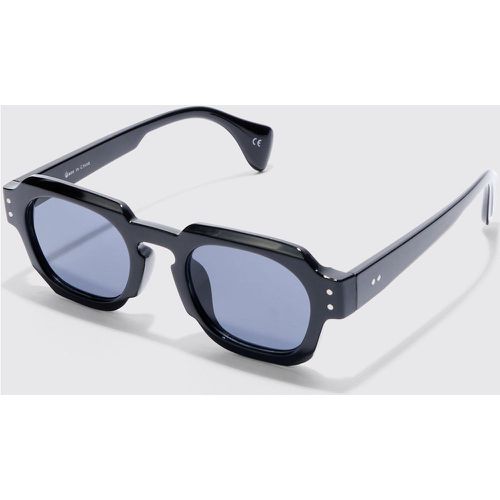 Lunettes de soleil rondes en plastique - ONE SIZE - Boohooman - Modalova