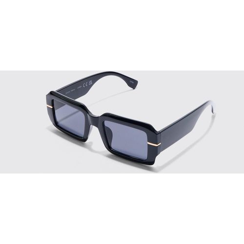 Lunettes de soleil carrées en plastique - ONE SIZE - Boohooman - Modalova