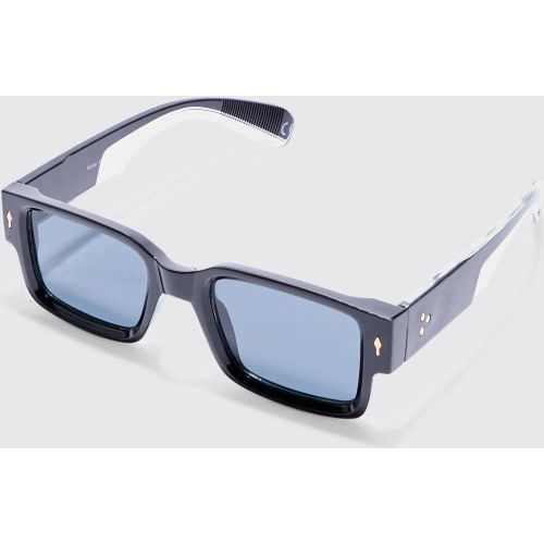 Lunettes de soleil carrées en plastique - ONE SIZE - Boohooman - Modalova