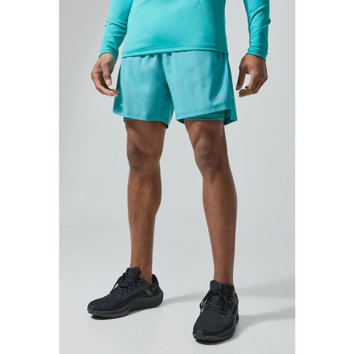 Short de sport 2 en 1 à imprimé camouflage - MAN Active - L - Boohooman - Modalova