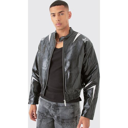 Bomber oversize à empiècements homme - S - Boohooman - Modalova