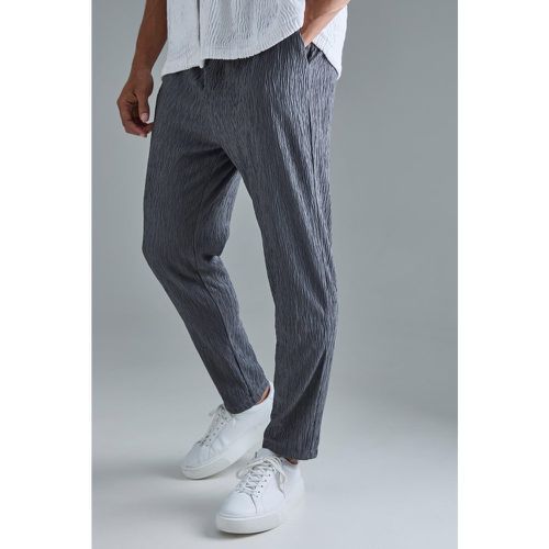 Pantalon fuselé satiné texturé - 28 - Boohooman - Modalova