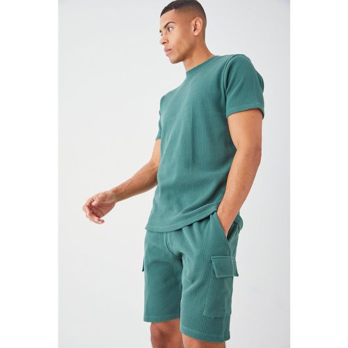 Ensemble cintré avec t-shirt et short cargo - L - Boohooman - Modalova