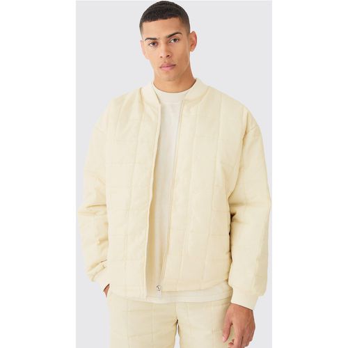 Bomber oversize matelassé - L - Boohooman - Modalova