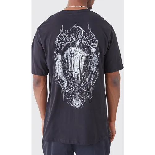 Tall - T-shirt oversize à imprimé gothique - Boohooman - Modalova