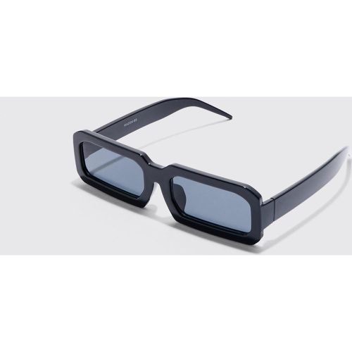 Lunettes de soleil rectangulaires en plastique - ONE SIZE - Boohooman - Modalova