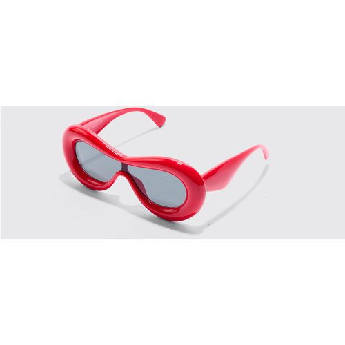 Lunettes de soleil oversize effet gonflé - ONE SIZE - Boohooman - Modalova