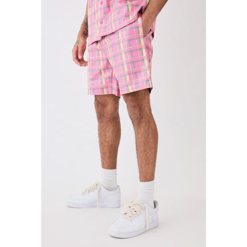 Short large à carreaux homme - XL - Boohooman - Modalova