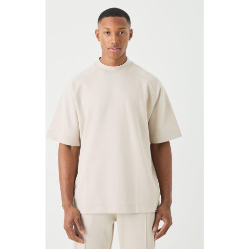 T-shirt oversize à col montant et manches raglan - MAN - XL - Boohooman - Modalova