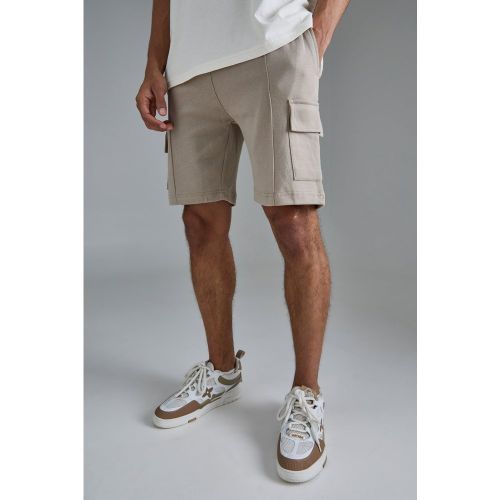 Short cargo slim à surpiqûres - L - Boohooman - Modalova