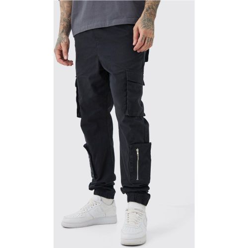 Tall - Pantalon à poches cargo multiples - 36 - Boohooman - Modalova