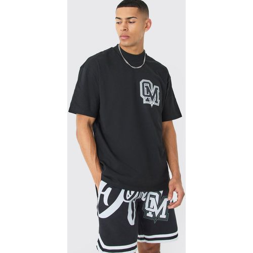 Ensemble de basket oversize avec t-shirt et short - S - Boohooman - Modalova