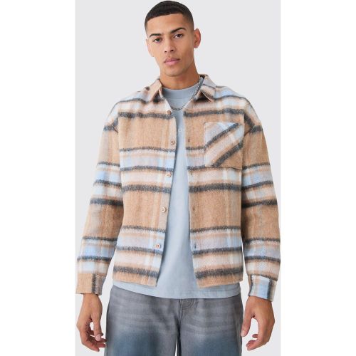 Surchemise large à carreaux - M - Boohooman - Modalova