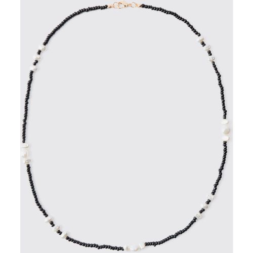 Collier à perles contrastantes - ONE SIZE - Boohooman - Modalova