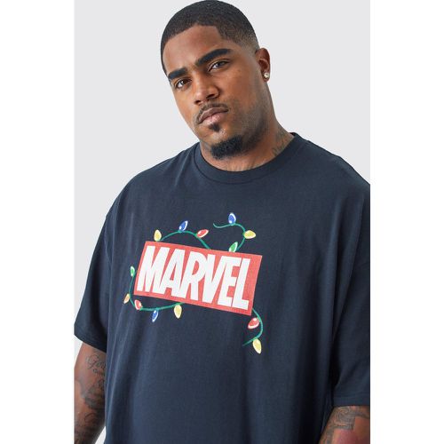 Grande taille - T-shirt oversize à imprimé Marvel - - XXXL - Boohooman - Modalova