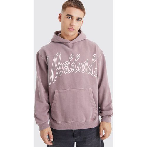 Sweat à capuche oversize surteint - S - Boohooman - Modalova