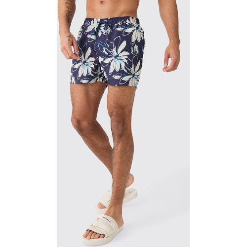 Short de bain court fleuri - S - Boohooman - Modalova