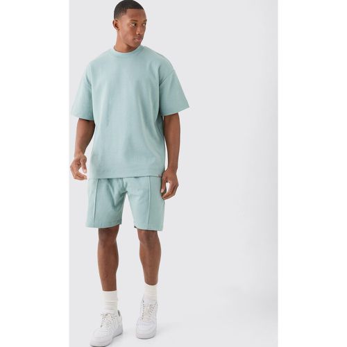 Ensemble oversize avec t-shirt et short - L - Boohooman - Modalova