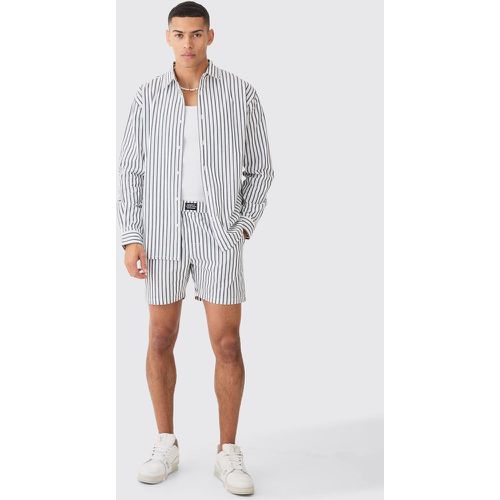 Ensemble oversize à rayures fines - L - Boohooman - Modalova