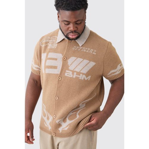 Grande taille - Chemise en maille homme - XXL - Boohooman - Modalova