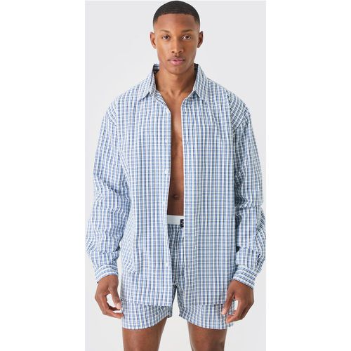 Chemise oversize rayée à manches longues - S - Boohooman - Modalova