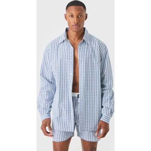 Chemise oversize rayée à manches longues - XS - Boohooman - Modalova