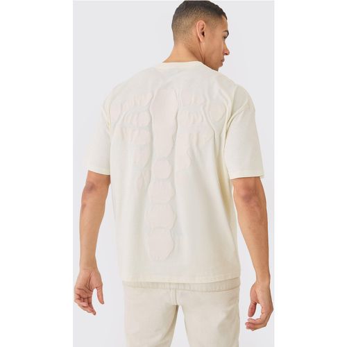 T-shirt oversize imprimé squelette au dos - XS - Boohooman - Modalova