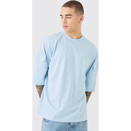 Oversized Cargo Pocket Half Sleeve T-shirt - Boohooman - Modalova