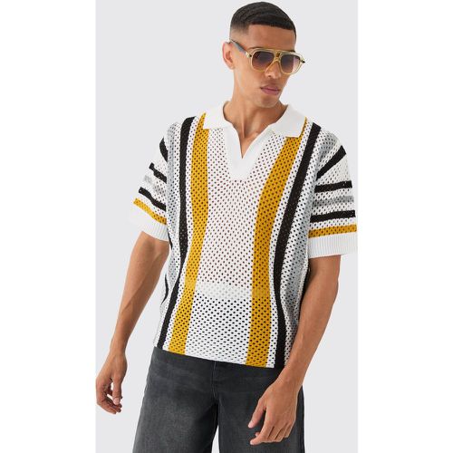 Polo oversize à coutures apparentes - S - Boohooman - Modalova