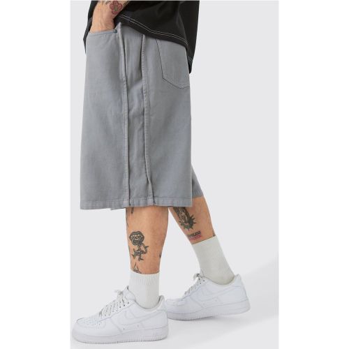 Short taille fixe à pinces - 28 - Boohooman - Modalova