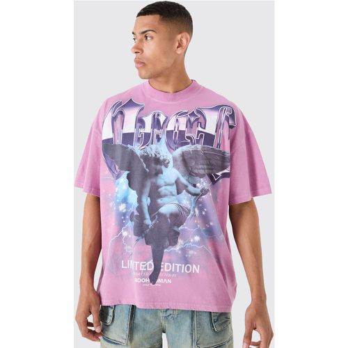 T-shirt oversize imprimé Renaissance - L - Boohooman - Modalova