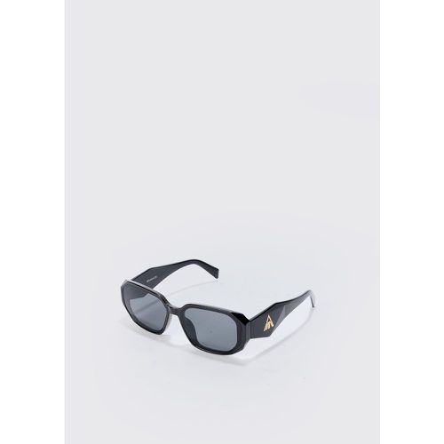 Lunettes de soleil rectangulaires en plastique - ONE SIZE - Boohooman - Modalova