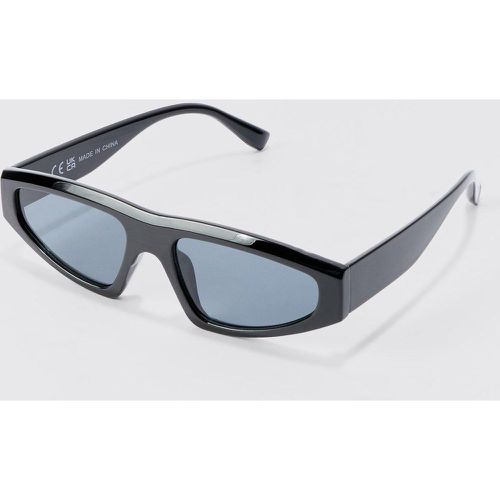 Triangle Plastic Sunglasses In Black - Boohooman - Modalova